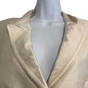 Anne Klein Champagne Suit Jacket Size 10 Silk/ Cotton/Acetate Photo 3