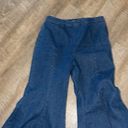 Jealous Tomato Retro Fringe Bell Bottom Jeans Darker Medium Wash size M MADELINE Photo 8