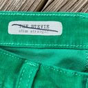 AG Adriano Goldschmied  Women's The Stevie Slim Straight Green Corduroys Size 28R Photo 8