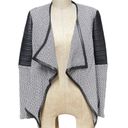 Generation Love  Aston Bonded Faux-Leather Boucle Cardigan Blazer Size S Photo 1