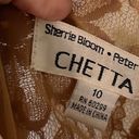 Chetta B  Gold Lace Wrap Going Out Top or Jacket in size 10 Photo 8