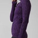 Athleta  Flurry Elemental Turtleneck Size Small Purple Black Long Sleeve Layering Photo 0