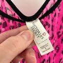 Victoria's Secret  VS Pink Black Cheetah Leopard Mesh Y2K Babydoll Lingerie Dress Photo 4