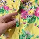 Ralph Lauren Yellow Floral Wide Leg Crop Pant Size 4 Photo 3