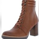 Naturalizer Brown Calle Laceup Boot with stacked heel - 8.5W Photo 0