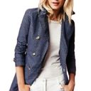 J. McLaughlin  blue trench jacket size small Photo 2