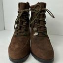 Ralph Lauren LRL  Womens size 11 Chunky Lace Up Suede Heeled Lace Up Ankle Boots Photo 1