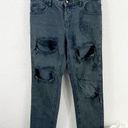 One Teaspoon  Awesome Baggies Black Distressed Jeans Size 25 Photo 0