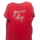 Lane Bryant  Red Game Day Tee Size 18/20 Photo 0