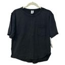 Zella NWT  BLACK BURNOUT POCKET TEE Photo 0