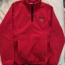 NFL Team Apparel Women's Tampa Bay Buccaneers Jacket Size Small & Medium Fleece Red 1/4 Zip EUC Photo 0