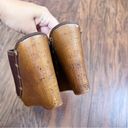 sbicca  • Guthrie wedge sandal platform brown leather peep toe mule slide clog Photo 8