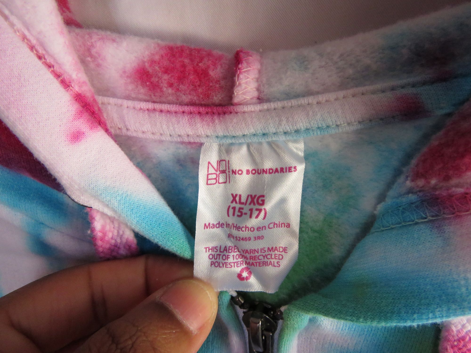 No Boundaries Juniors Tie Dye Jacket Photo 4