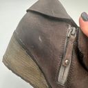 The North Face  Women's Brown Leather Bridgeton Wedge Booties Size 6 Photo 8