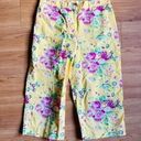 Ralph Lauren Classic  garden party capri pants size 14 Yellow 100% Cotton Photo 0