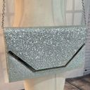 Call it spring  silver sparkly envelope style dressy shoulder bag purse Photo 1