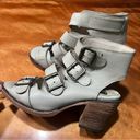 FREEBIRD by Steven Quail Leather Buckle Strapy Gladiator Sandals size 6 open toe Photo 1