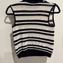 St. John  Collection blue-and-white striped knit sleeveless top size P/US XS Photo 2