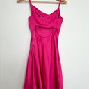 Impeccable Pig Hot Pink Satin Mini Dress Photo 1