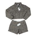 Dear John  Denim - Morgan Tweed Cropped Jacket North Hampton Shorts in Gray Photo 0