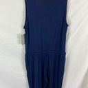 Nordstrom NWT  Navy Blue Sleeveless Jumpsuit Size Medium Photo 2