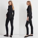 Madewell Jeans Stovepipe in True Black Wash: Coated Edition 29 NWT New Photo 2