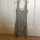 Alythea  silver sequined mini dress size medium Photo 19