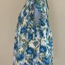 Tuckernuck  Blue Floral Flutter Sleeve Smocked Cotton Blouse NWT Size XL Photo 5