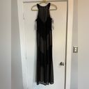 Apt. 9 NWT  black nude lined chevron sheer mesh halter sleeveless tank maxi dress Photo 9