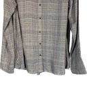 Treasure & Bond  Gray Plaid Long Sleeve Button Down Shirt Women Sz XS Photo 3