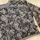 JoyLab  Crop Snakeskin Crewneck Sweatshirt Size Small Photo 2