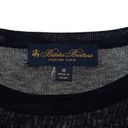 Brooks Brothers  Silk Blend Navy Striped Lightweight Sweater Women's Medium Photo 2