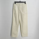 Golden Goose  Linen Cotton Blend Pants Womens Sz XS Pale Yellow Straight Leg Photo 1