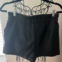 BCBGMAXAZRIA Black Faux Leather Shorts Photo 2