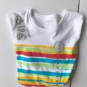 kim rogers  Crew Tee Top Relaxed Fit Medium Striped Photo 4