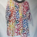 White Birch Animal Print Top Women’s Large Photo 4