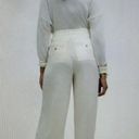 Madewell  The Rosedale High-Rise Straight Crepe Pant Cream Size 2 Photo 2