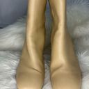 ZARA  Cream Go Go Boots Leather Heels Square Round Toe Heel 39 Photo 4