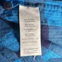 J.Crew  Blue Buffalo Plaid Midweight Brushed Flannel Work Shirt Size 6 Photo 5