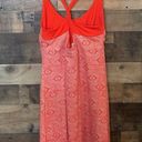 Patagonia  Morning Glory Dress in Orange Red Geometric Print Photo 5