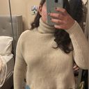 Madewell  Resourced Cashmere & Wool Turtleneck Oatmeal Sweater Photo 5