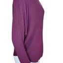 Treasure & Bond  Women's Medium Burgundy Stem Drop Shoulder Long Sleeve Sweater Photo 10