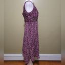 Jones Wear  Pink/Brown Polka Dot Sleeveless Dress Size 10 Photo 3