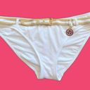 Victoria's Secret Vintage Y2K Victoria’s Secret Angels White/Gold Belted Charm Bikini Bottom Photo 3