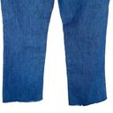 Uniqlo  SZ 4 Ankle Jeans High-Rise Medium Wash Pockets Zip-Fly Blue Frayed Hems Photo 5