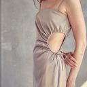 idem Ditto IDEM‎ DITTO Champagne Cut Out Slip Dress Size Medium Photo 3