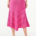 Sofia Jeans Sofia Vergara Crochet Tank Top XS Midi Skirt M Set Barbie Barbiecore Pink Photo 8