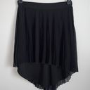 American Eagle Women‘s Size 4 Black Pleated High Low Style Whimsical Fairy Skirt Photo 0