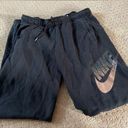 Nike  Black Joggers Bronze Swoosh Size Medium Bin 66 Photo 0