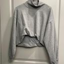 Pilcro Cropped Grey Sweatshirt Photo 0